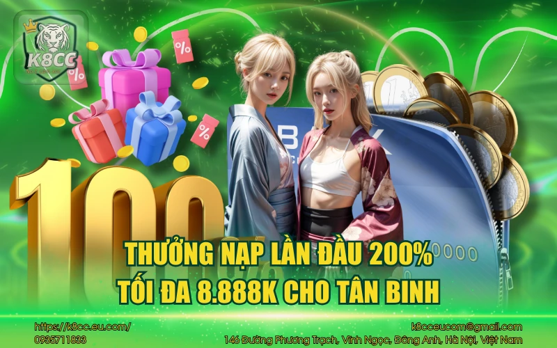 Thưởng nạp lần đầu 200%
